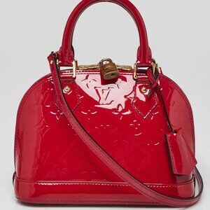Louis Vuitton Rose Indian Monogram Vernis Alma BB Bag